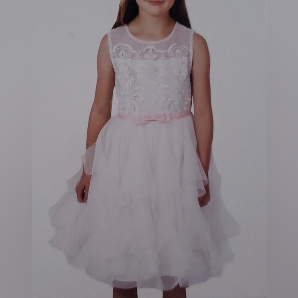 Jona Michelle white formal dress size 12